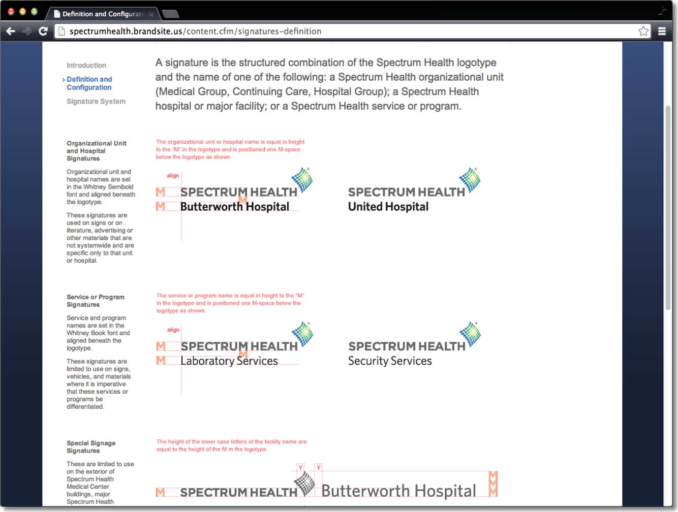 spectrum-health-system_naming_sig-def-and-config.jpg Art Direction by: Bart Crosby, Crosby Associates